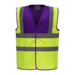 PS_YHVW100_PURPLE-HIVISYELLOW - Hidalgo-werbeartikel Veiligheidshesje met 2 Banden & Bretels, purple / hi vis yellow — productfoto 19