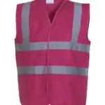 PS_YHVW100_RASPBERRY - Hidalgo-werbeartikel Veiligheidshesje met 2 Banden & Bretels, raspberry — productfoto 20