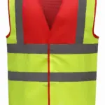 PS_YHVW100_RED-HIVISYELLOW - Hidalgo-werbeartikel Veiligheidshesje met 2 Banden & Bretels, red / hi vis yellow — productfoto 23