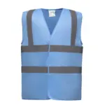 PS_YHVW100_SKYBLUE - Hidalgo-werbeartikel Veiligheidshesje met 2 Banden & Bretels, sky blue — productfoto 27