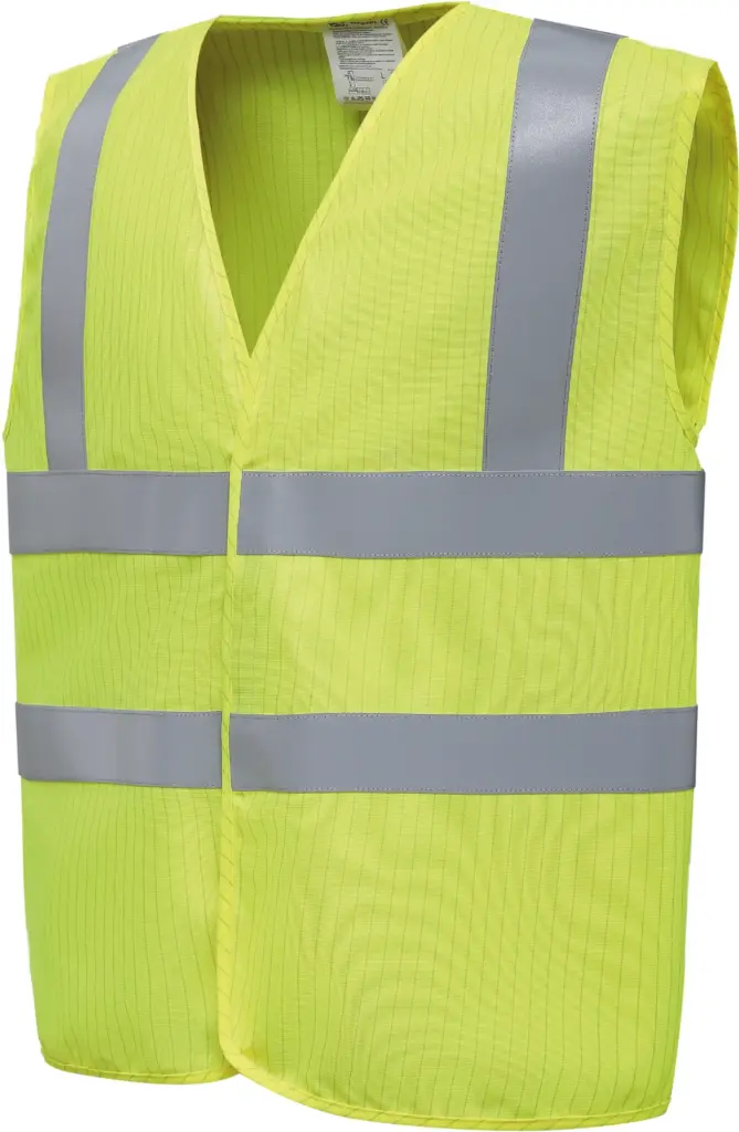 PS_YHVW100ASFR-FS_HIVISYELLOW - Hidalgo-werbeartikel Hi-Vis, Anti-Statisch en vlamvertragend hesje, hi vis yellow — productfoto 6