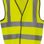 Veiligheidshesje voor kinderen met 2 Banden & Bretels, hi vis yellow — productfoto 3