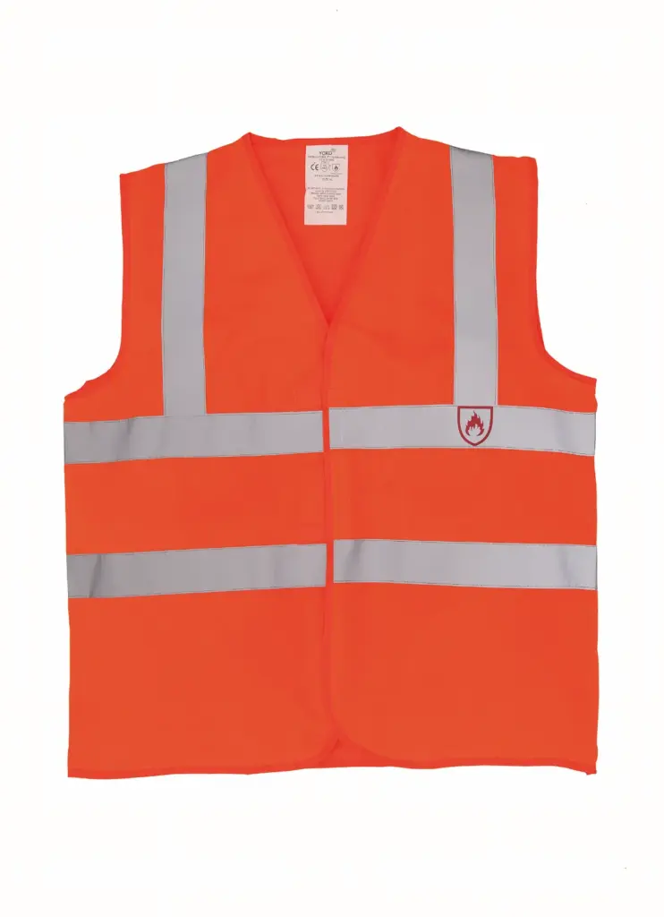 PS_YHVW100FR_HIVISORANGE - Hidalgo-werbeartikel Hi-Vis en vlamvertragend hesje, hi vis orange — productfoto 2
