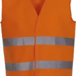 Signalisatie 2 banden hesje, hi vis orange — productfoto 2