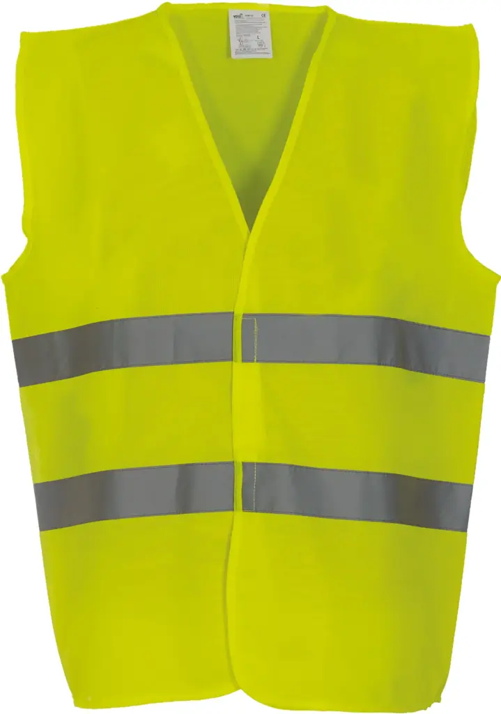 PS_YHVW102_HIVISYELLOW - Hidalgo-werbeartikel Signalisatie 2 banden hesje, hi vis yellow — productfoto 3