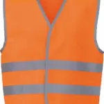 Veiligheidshesje met reflecterende zoom en strepen, hi vis orange — productfoto 4