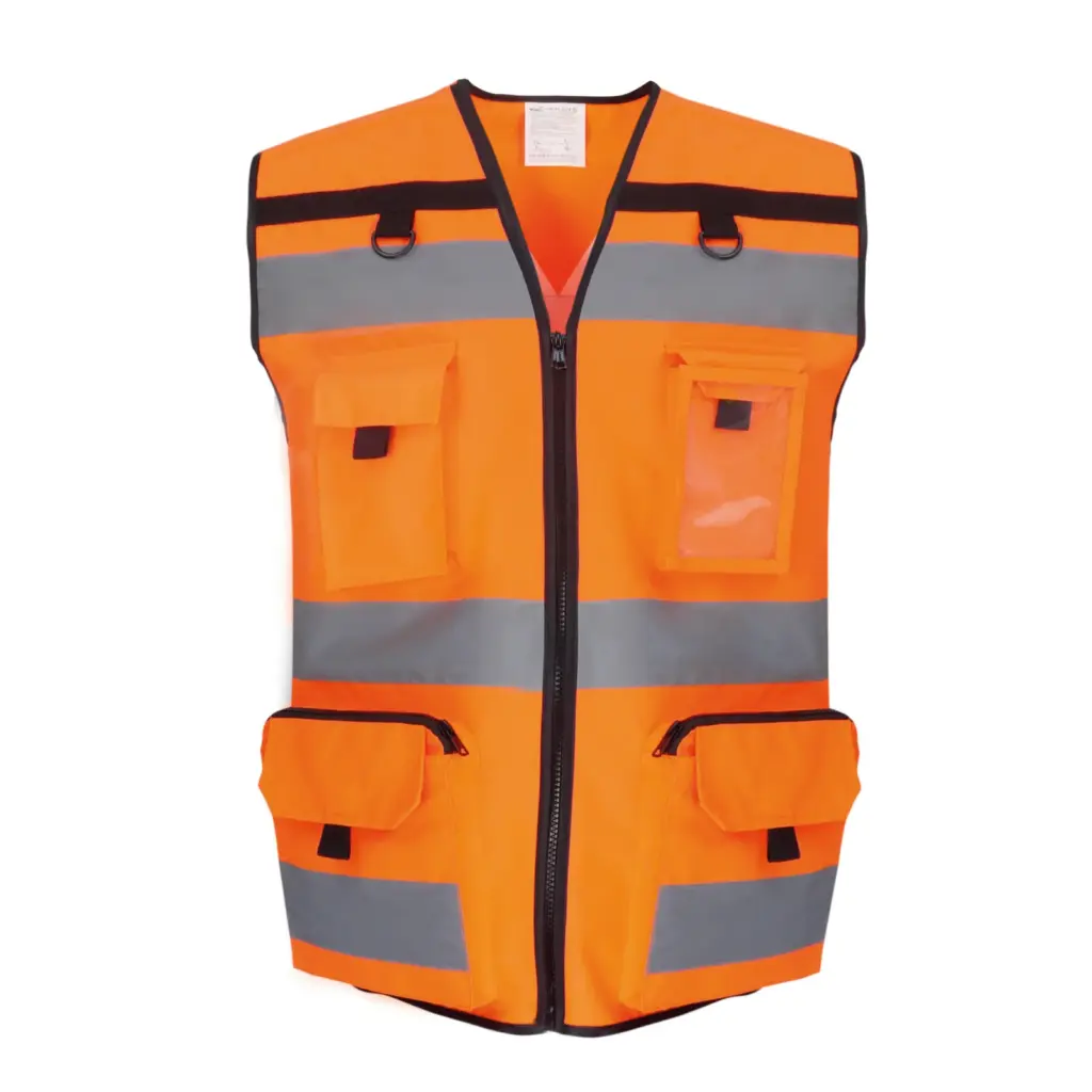 PS_YHVW108_HIVISORANGE - Hidalgo-werbeartikel Ripstop veiligheidshesje, hi vis orange — productfoto 5