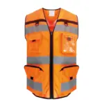PS_YHVW108_HIVISORANGEMESH - Hidalgo-werbeartikel Ripstop veiligheidshesje, hi vis orange mesh — productfoto 6
