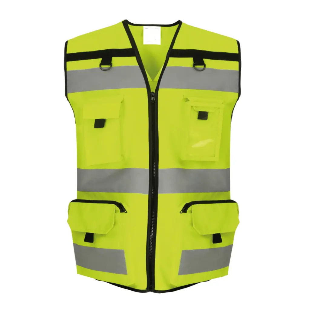 PS_YHVW108_HIVISYELLOW - Hidalgo-werbeartikel Ripstop veiligheidshesje, hi vis yellow — productfoto 7