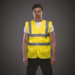Hoge zichtbaarheid hesje van gerecycled gaas