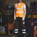 Hoge zichtbaarheid hesje van gerecycled gaas — productfoto 3