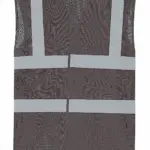 Hoge zichtbaarheid hesje van gerecycled gaas, grey — productfoto 6
