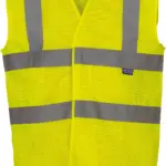 Hoge zichtbaarheid hesje van gerecycled gaas, hi vis yellow — productfoto 8