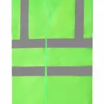 Hoge zichtbaarheid hesje van gerecycled gaas, lime — productfoto 9