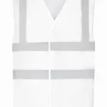 Hoge zichtbaarheid hesje van gerecycled gaas, white — productfoto 15