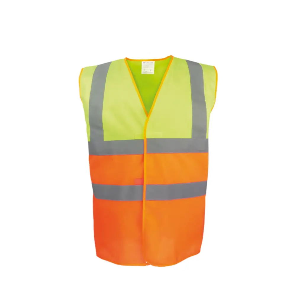 PS_YHVW122_HIVISYELLOW-ORANGE - Hidalgo-werbeartikel Tweekleurig veiligheidshesje, hi vis yellow / orange — productfoto 6