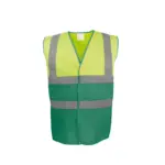 PS_YHVW122_HIVISYELLOW-PARAMEDICGREEN - Hidalgo-werbeartikel Tweekleurig veiligheidshesje, hi vis yellow / paramedic green — productfoto 7