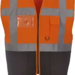 Multifunctioneel veiligheidshesje, hi vis orange / black — productfoto 7