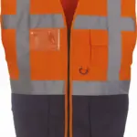 Multifunctioneel veiligheidshesje, hi vis orange / navy — productfoto 10
