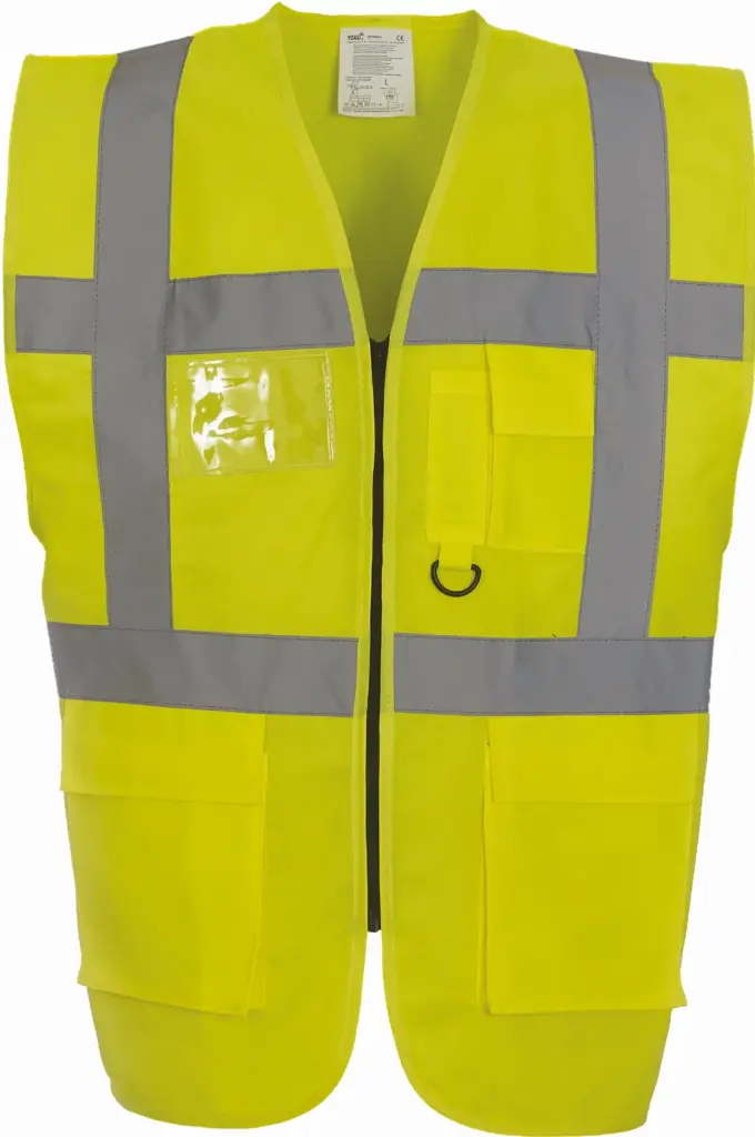 Multifunctioneel veiligheidshesje, hi vis yellow — productfoto 12