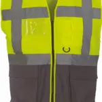 Multifunctioneel veiligheidshesje, hi vis yellow / grey — productfoto 14