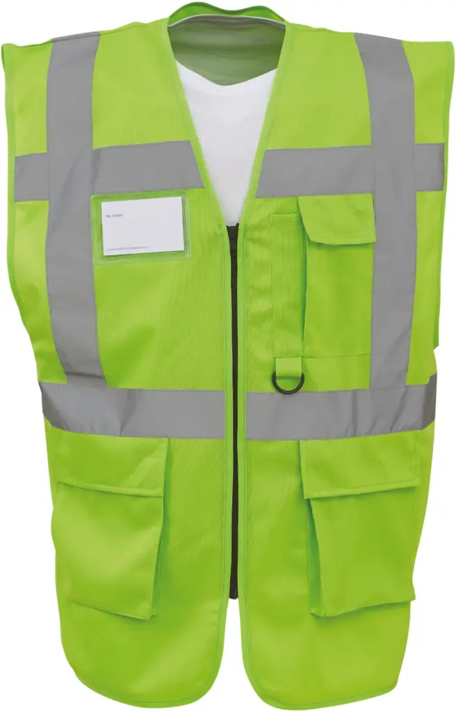 Multifunctioneel veiligheidshesje, lime — productfoto 18