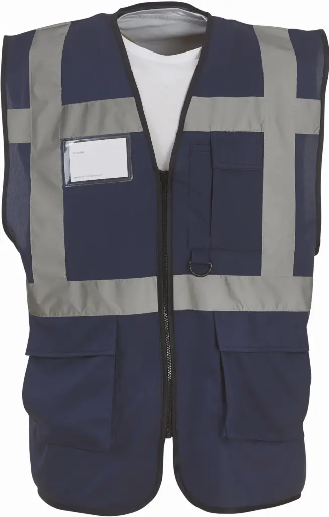Multifunctioneel veiligheidshesje, navy — productfoto 19