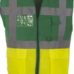 Multifunctioneel veiligheidshesje, paramedic green / hi vis yellow — productfoto 21