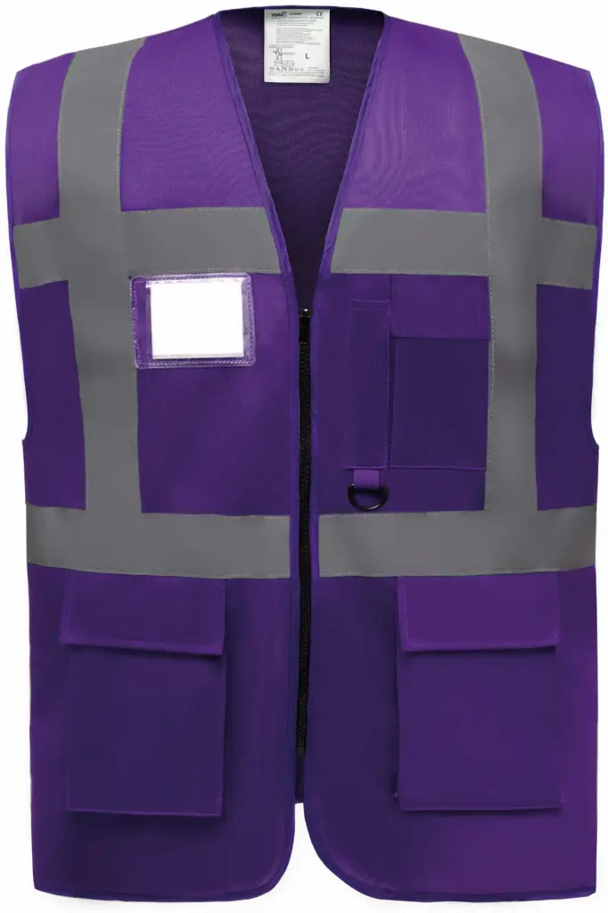Multifunctioneel veiligheidshesje, purple — productfoto 23