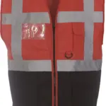 Multifunctioneel veiligheidshesje, red / black — productfoto 25