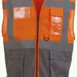 Top Cool -hoge zichtbaarheid hesje, hi vis orange / grey — productfoto 6