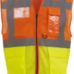 Top Cool -hoge zichtbaarheid hesje, hi vis orange / hi vis yellow — productfoto 7