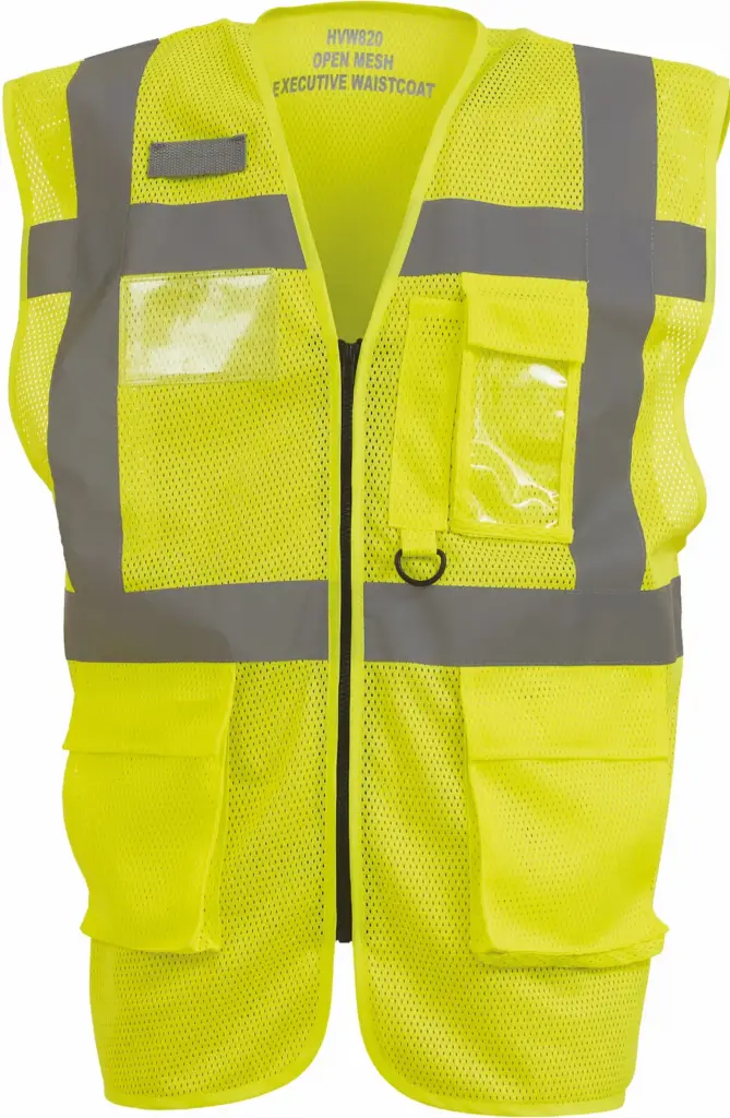 Top Cool -hoge zichtbaarheid hesje, hi vis yellow — productfoto 8
