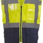 Top Cool -hoge zichtbaarheid hesje, hi vis yellow / navy — productfoto 9