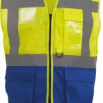 Top Cool -hoge zichtbaarheid hesje, hi vis yellow / royal blue — productfoto 10
