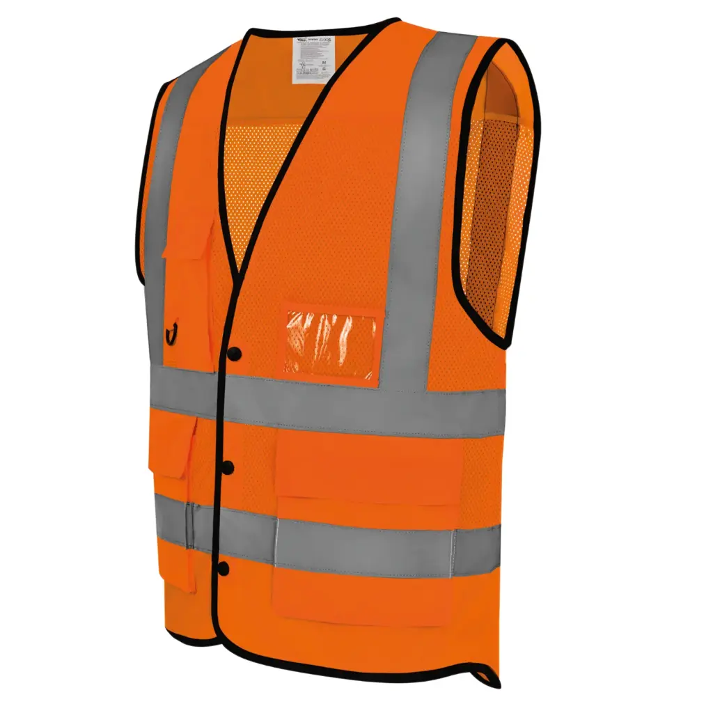 Hi-Vis gilet Eco Superior, hi vis orange — productfoto 3