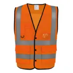 Hi-Vis gilet Eco Superior, hi vis orange — productfoto 4