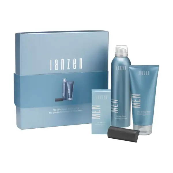JANZEN Geschenkset Herren mit Logo bedruckbar 200ml