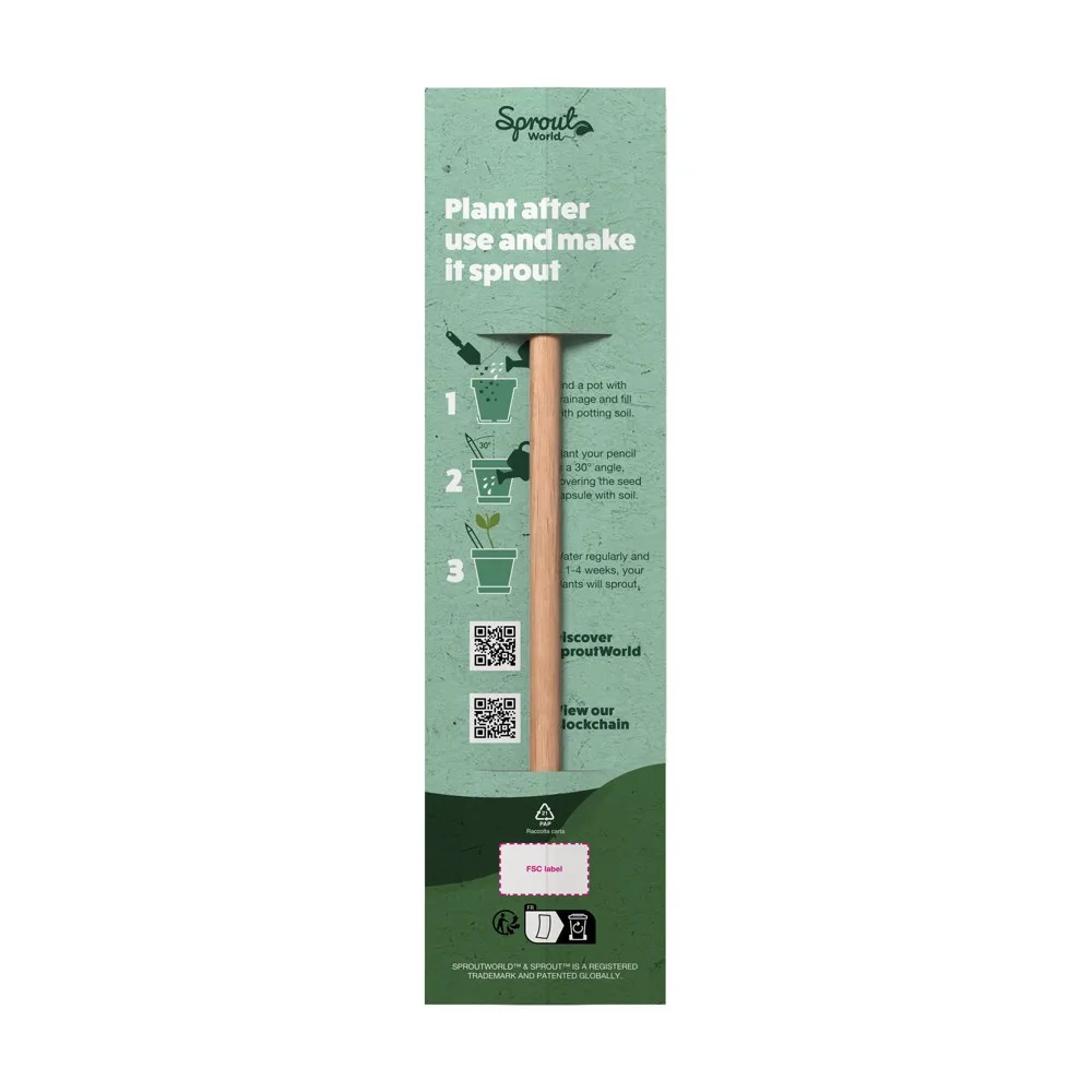 Plantable Pencil with Seeds Custom Logo Printed — product photo 3