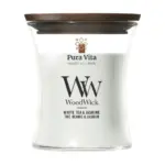 WoodWick White Tea & Jasmine Mini Candle geurkaars