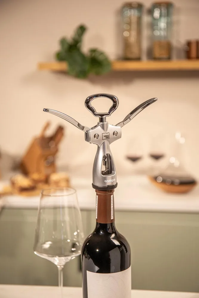 Vacu Vin Winged Corkscrew kurkentrekker productfoto 3 - Hidalgo-werbeartikel Vacu Vin Winged Corkscrew kurkentrekker — productfoto 3