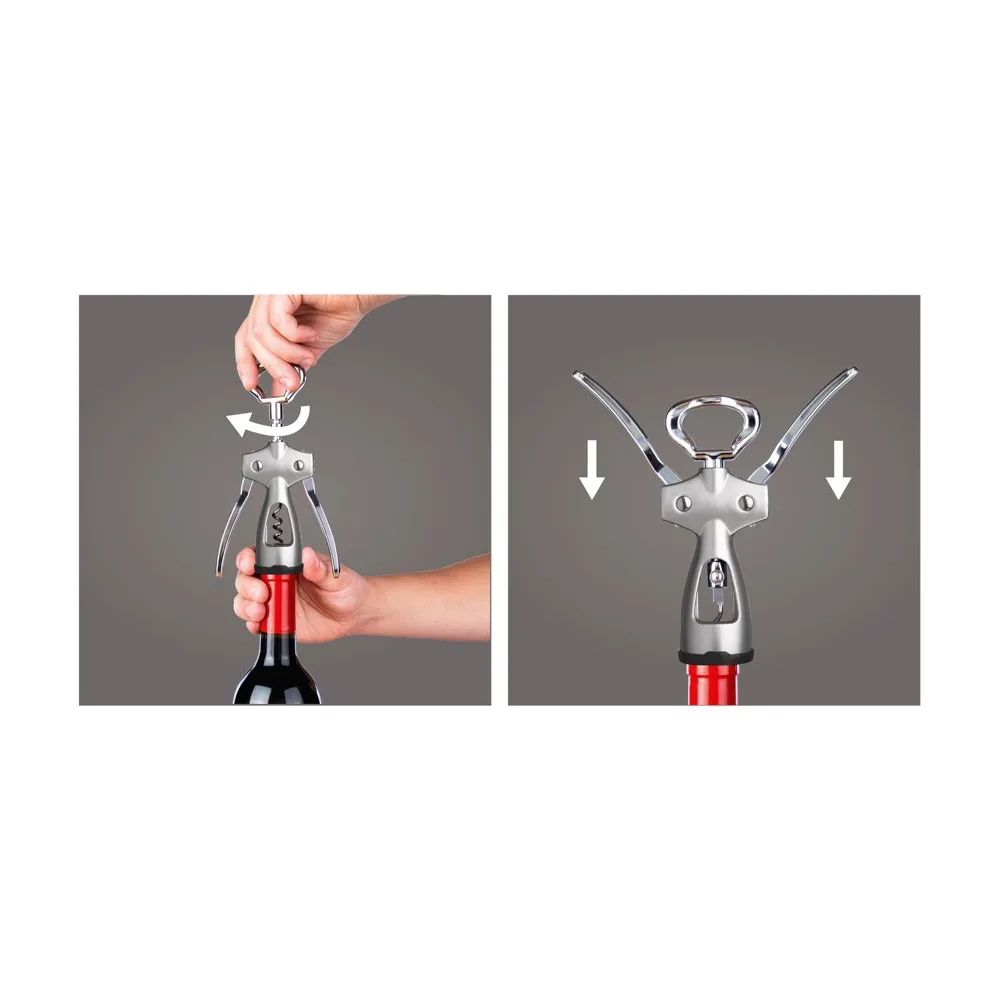 Vacu Vin Winged Corkscrew kurkentrekker productfoto 6 - Hidalgo-werbeartikel Vacu Vin Winged Corkscrew kurkentrekker — productfoto 6