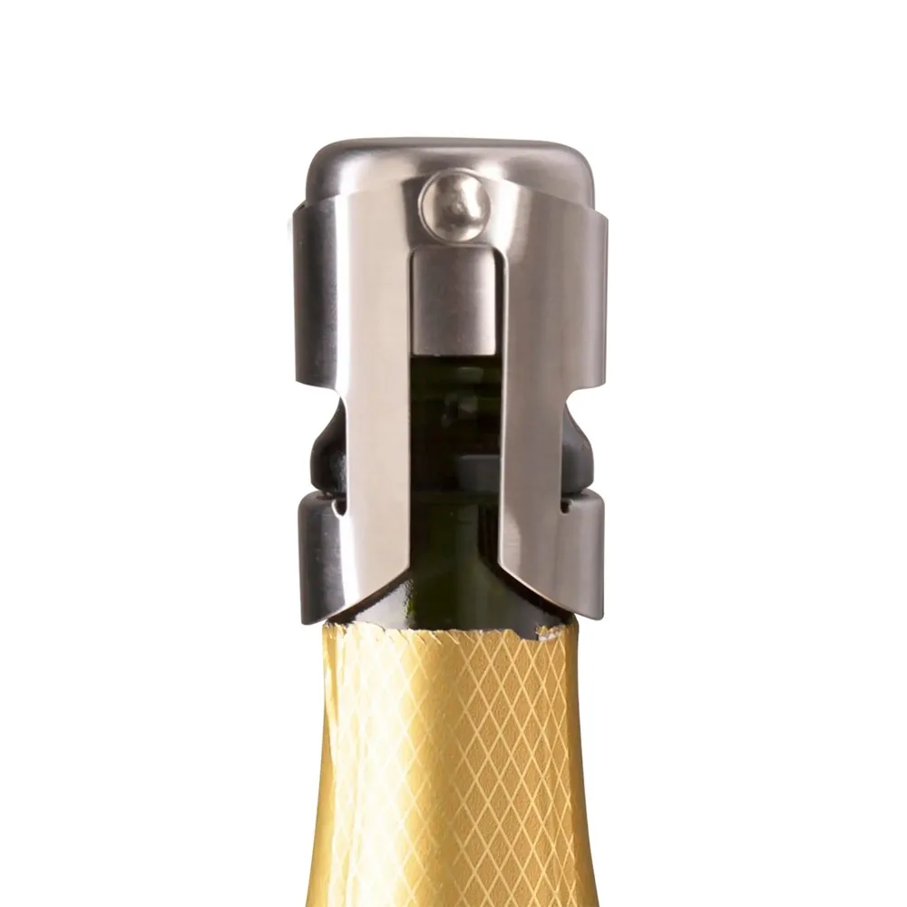 Vacu Vin Champagne Stopper Stainless Steel afsluitdop productfoto 2 - Hidalgo-werbeartikel Vacu Vin Champagne Stopper Stainless Steel afsluitdop — productfoto 2