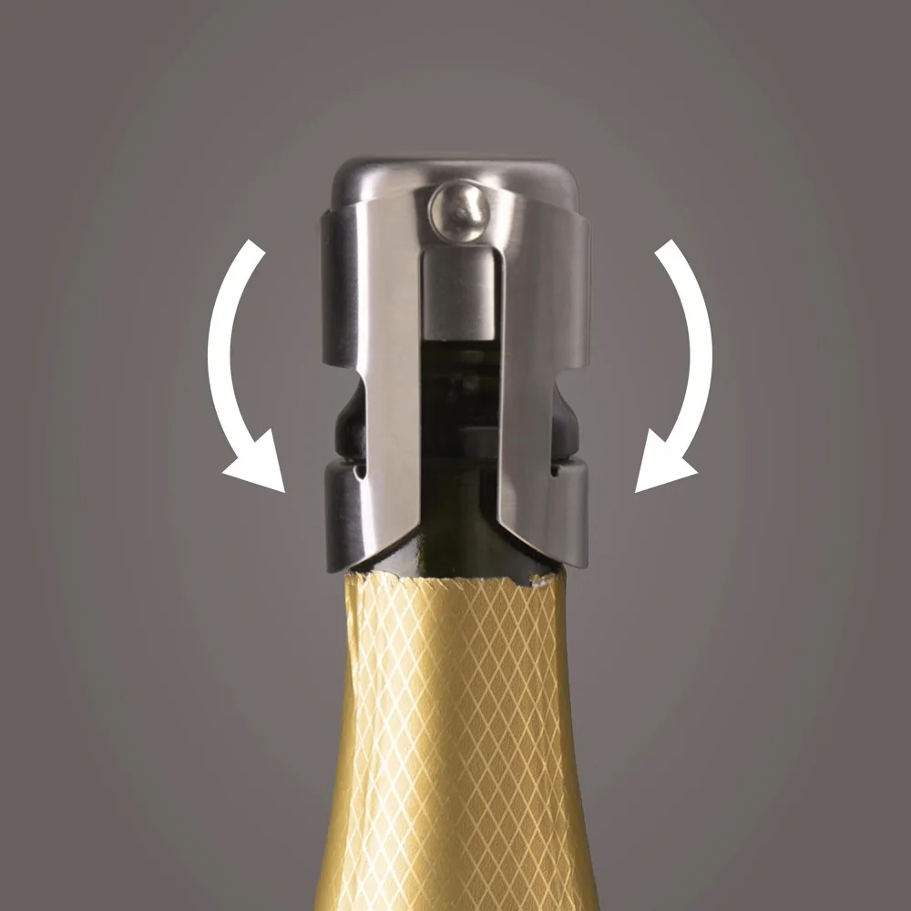 Vacu Vin Champagne Stopper Stainless Steel afsluitdop productfoto 4 - Hidalgo-werbeartikel Vacu Vin Champagne Stopper Stainless Steel afsluitdop — productfoto 4