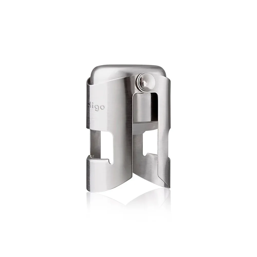 Vacu Vin Champagne Stopper Stainless Steel afsluitdop, zilver