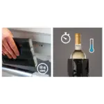 Vacu Vin Wine Cooler Sleeve Black wijnkoeler — productfoto 3