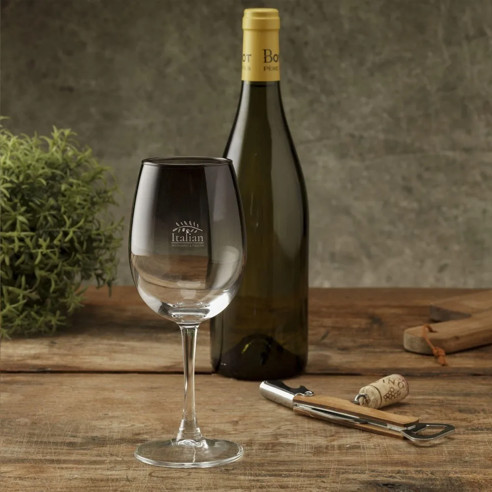 Weinglas bedrucken Smokey Rauchglas Grau 360ml — Produktfoto 3