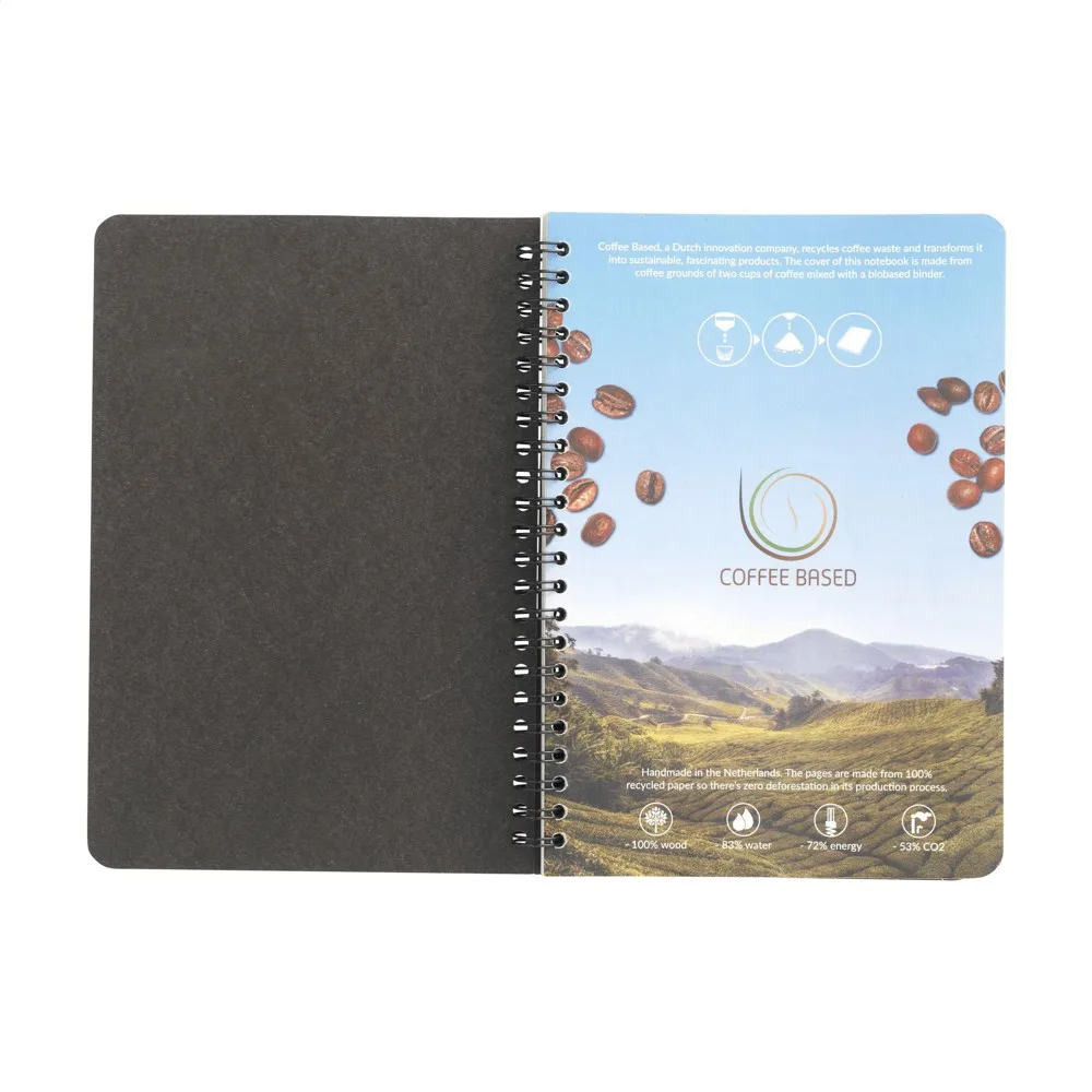 Coffee Notebook Wire-O A5 notitieboek productfoto 6 - Hidalgo Coffee Notebook Wire-O A5 notitieboek — productfoto 6