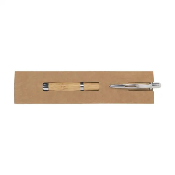 Stiftetui Gift Sleeve bedrucken Beige Karton 1 Stift