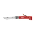 Opinel Colorama No 08 zakmes, rood